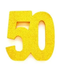 Guld borddekoration 50