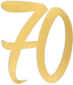 Guld deko tal, 70 år