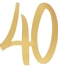 Guld deko tal, 40 år