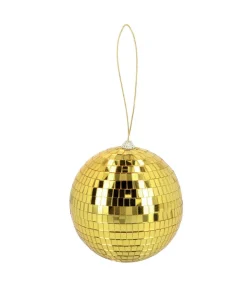 Guld discokugle, 15 cm