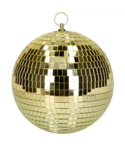 Guld discokugle, 20 cm