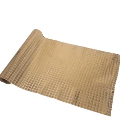 Guld diskokugle bordløber, 0,25 x 3 m