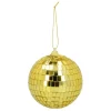 Guld diskokugler, 6 stk