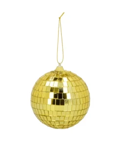 Guld diskokugler, 6 stk
