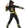 Guld drage ninja kostume