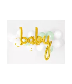 Guld folieballon Baby