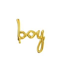 Guld folieballon, boy