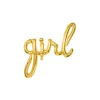Guld folieballon Girl