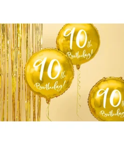 Guld folieballon 90 år