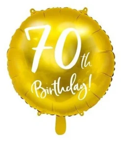 Guld folieballon 70 år