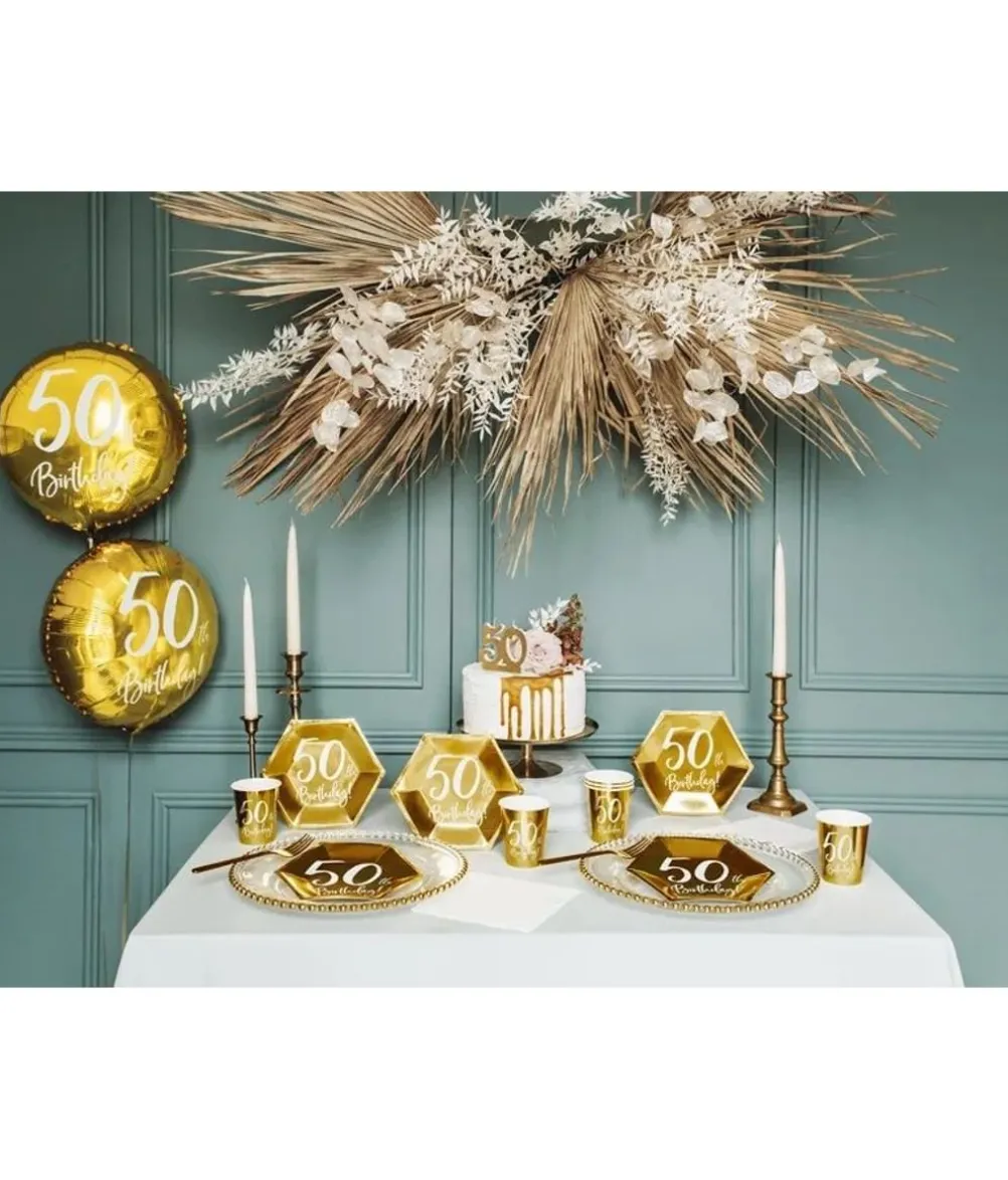 Guld folieballon 50 år