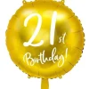 Guld folieballon 21 år