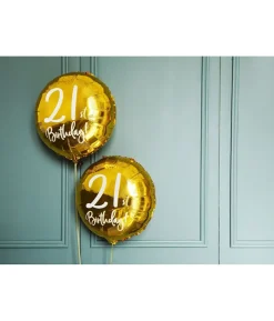 Guld folieballon 21 år
