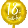 Guld folieballon 18 år