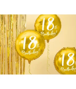 Guld folieballon 18 år