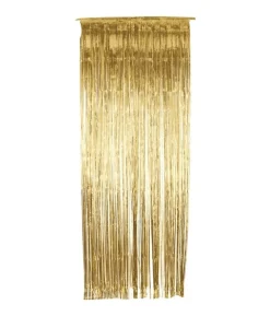 Guld folie dørgardin