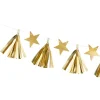 Guld frynse og stjerne guirlande
