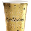 Guld glimmer Happy Birthday papkrus