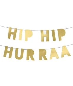 Guld guirlande Hip Hip Hurraa