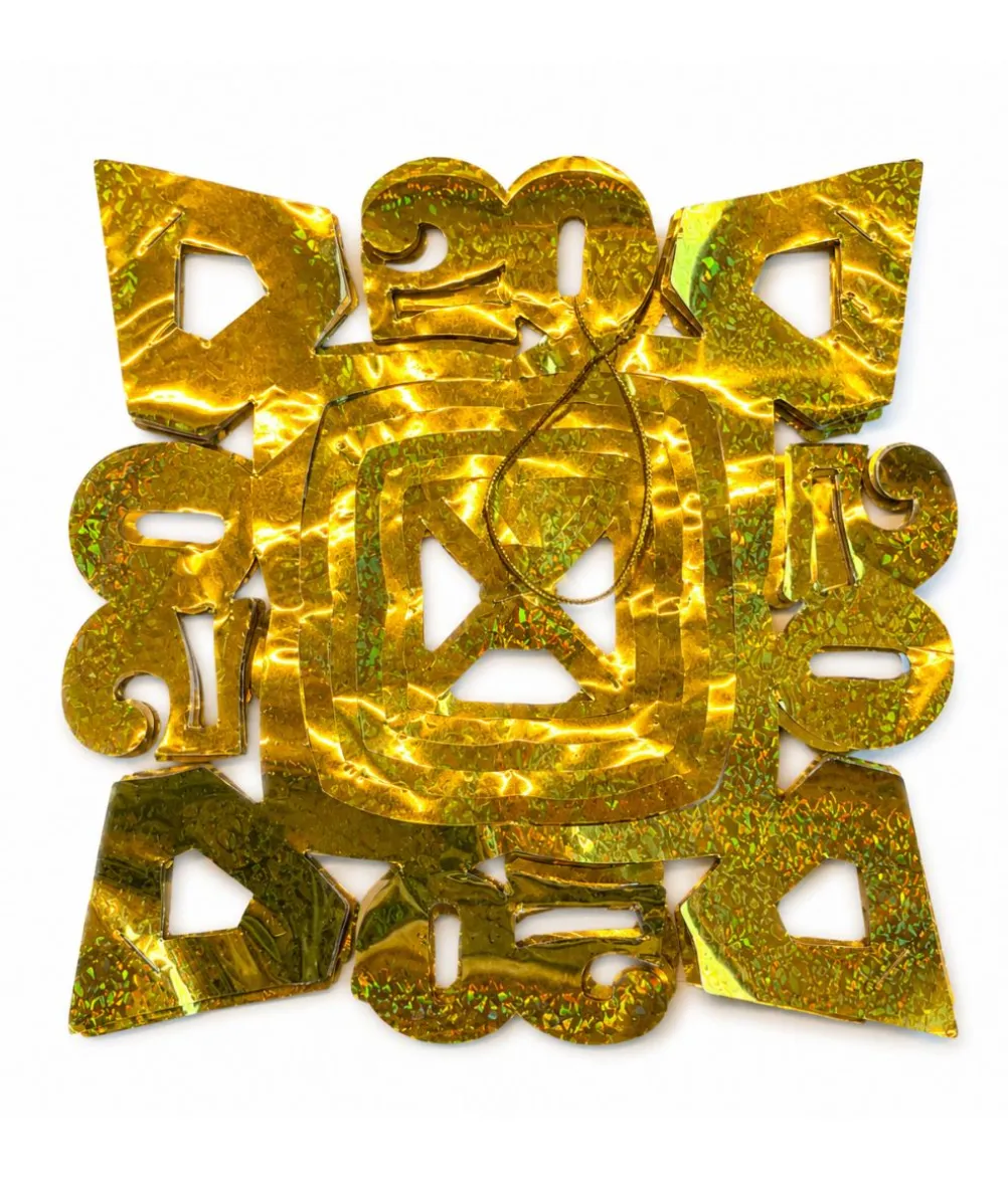 Guld guirlande med tal, 50 år