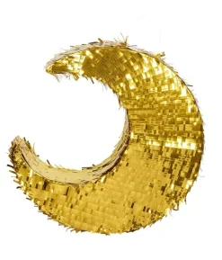 Guld halvmåne pinata