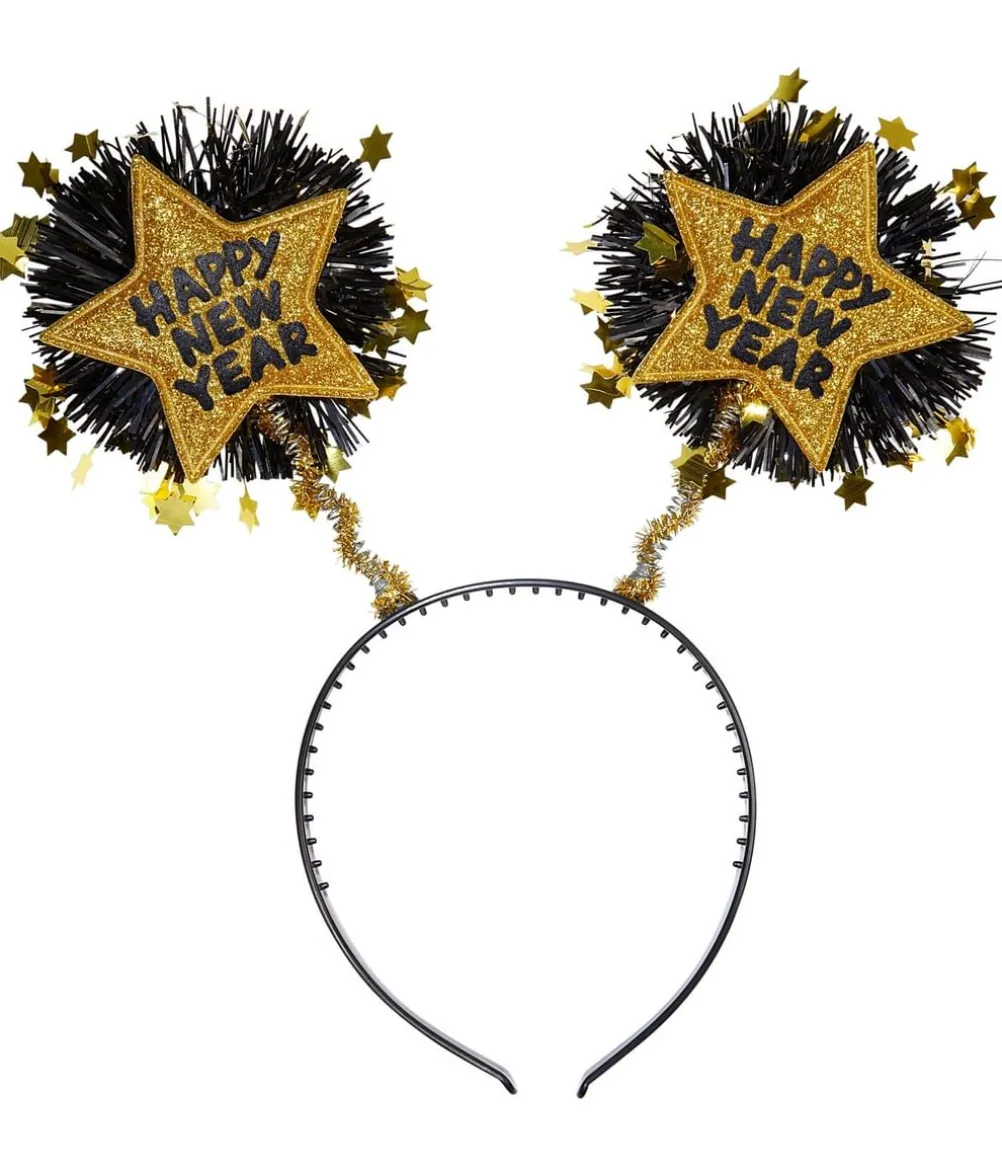Guld Happy New Year hårbøjle