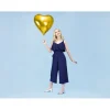 Guld hjerte folieballon