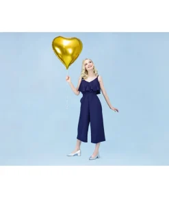 Guld hjerte folieballon