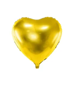 Guld hjerte folieballon
