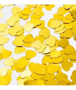 Guld hjerte konfetti