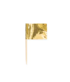 Guld kageflag, 50 stk