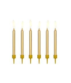 Guld kagelys, 6 cm