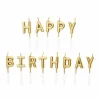 Guld kagelys Happy birthday