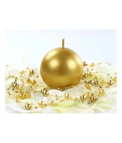 Guld kuglelys, 6 cm