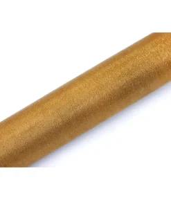 Guld organza med glimmer
