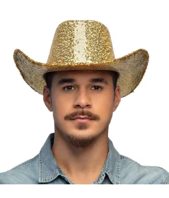 Guld paillet cowboyhat