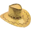 Guld paillet cowboyhat