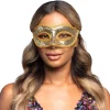 Guld paillet halvmaske