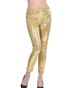 Guld paillet leggings