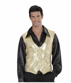 Guld pailletvest