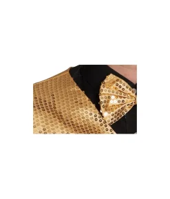 Guld pailletvest og butterfly