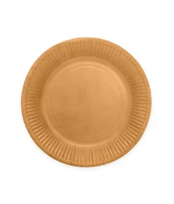 Guld paptallerkner, 18cm 20 stk