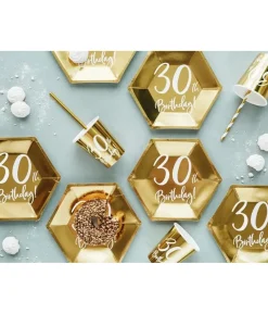 Guld paptallerkner, 30 år