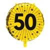Guld 50 år folieballon, 46 cm