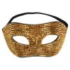 Guld rhinsten halvmaske