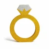 Guld ring borddekoration