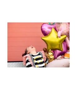 Guld stjerne folieballon, 70 cm