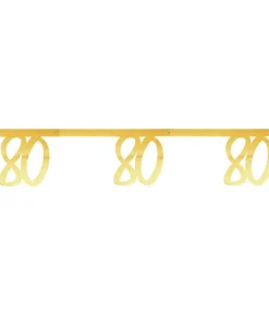 Guld tal banner, 80 år