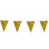 Guld vimpelguirlande, metallic