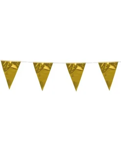 Guld vimpelguirlande, metallic